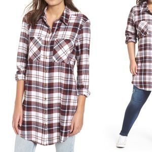 Nordstrom Plaid Flannel Tunic